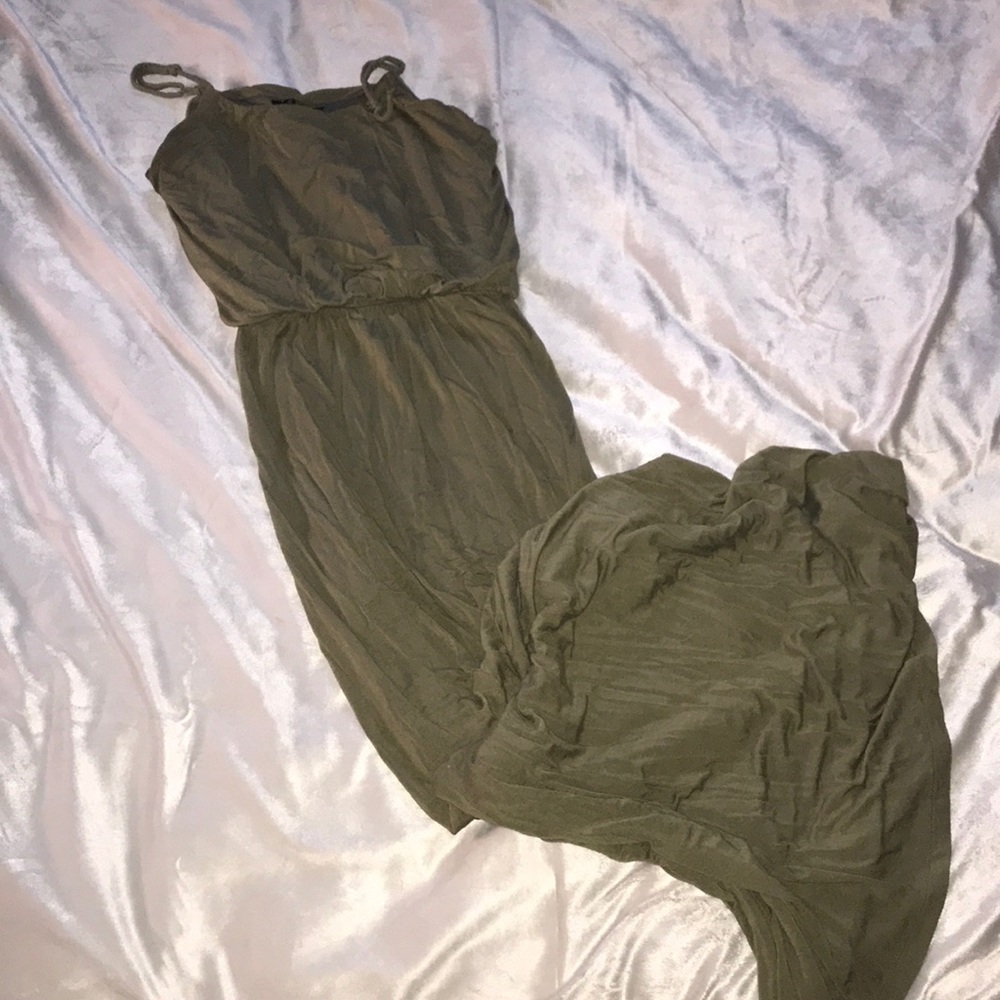 Olive green dress